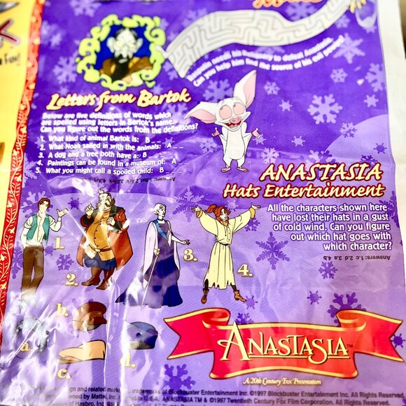 BLOCKBUSTER Vintage ANASTASIA KIDS PLAYPAK Plastic Bag - Picture 5 of 6